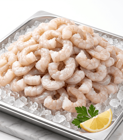 Camarão Branco Vannamei 80/100 Descascado Eviscerado - PCT 5KG