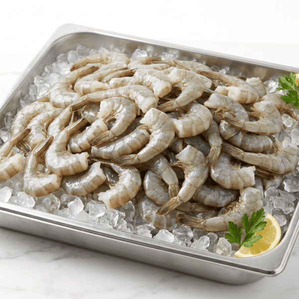 Camarão Branco Vannamei Descabeçado 120/150 - PCT 5KG