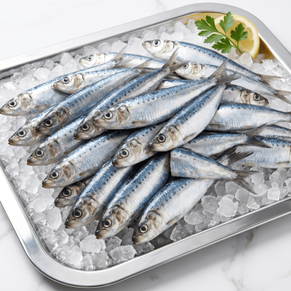 Sardinha verdadeira inteira Pct de 5 kg-cx 15kg